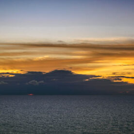 Sunset leaving Great Stirrup Cay, BAHAMAS